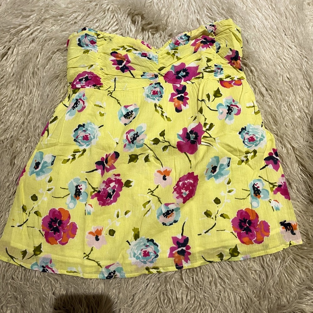 Abercrombie & Fitch strapless babydoll top